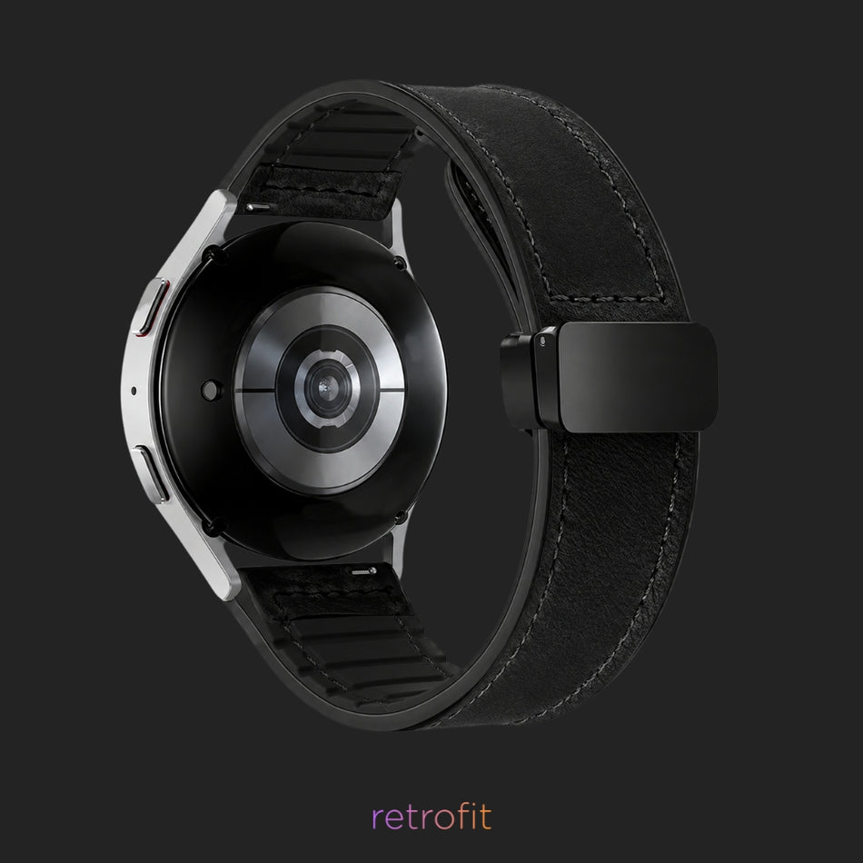 20mm Quick Release - Leather Magnetic Fold Clasp
